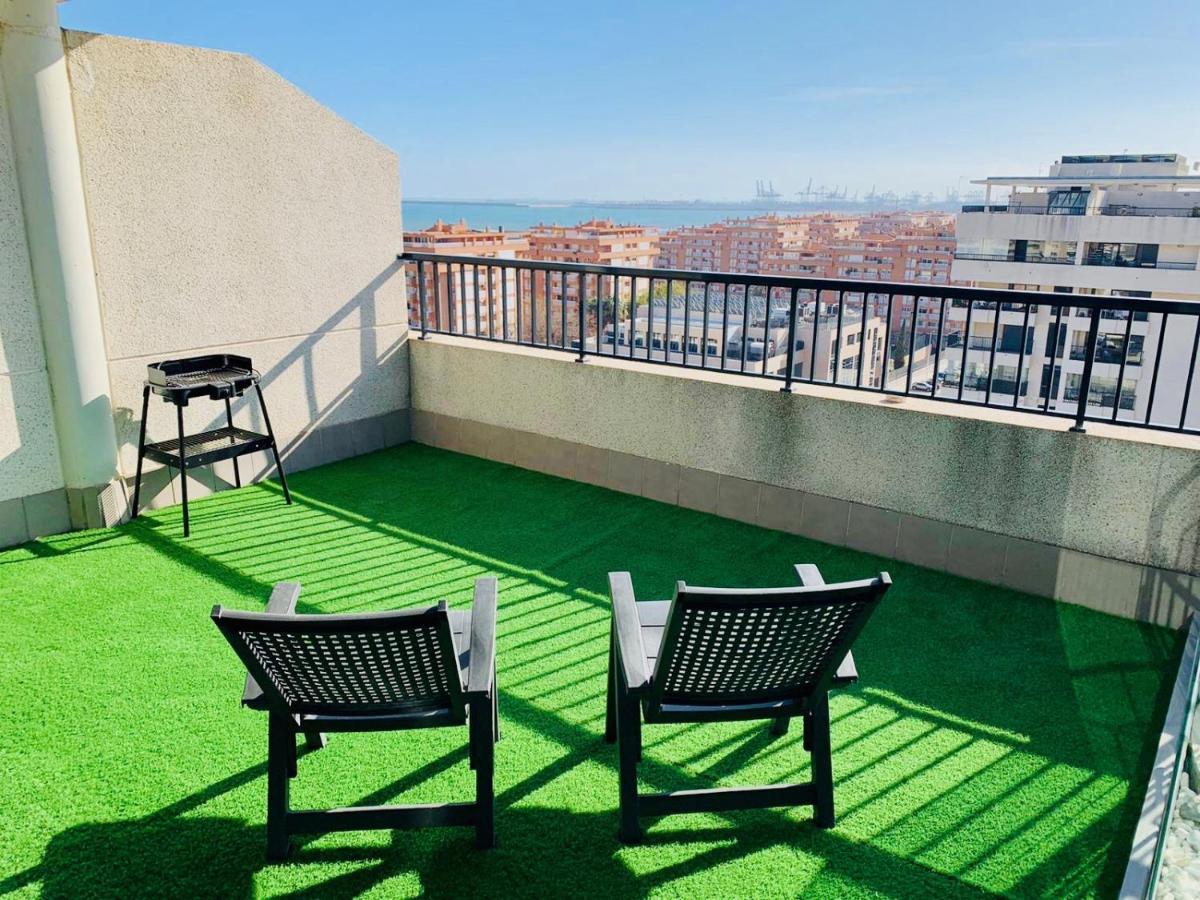 Non Stress Atico Duplex Con Vistas Al Mar Apartment Valencia Luaran gambar