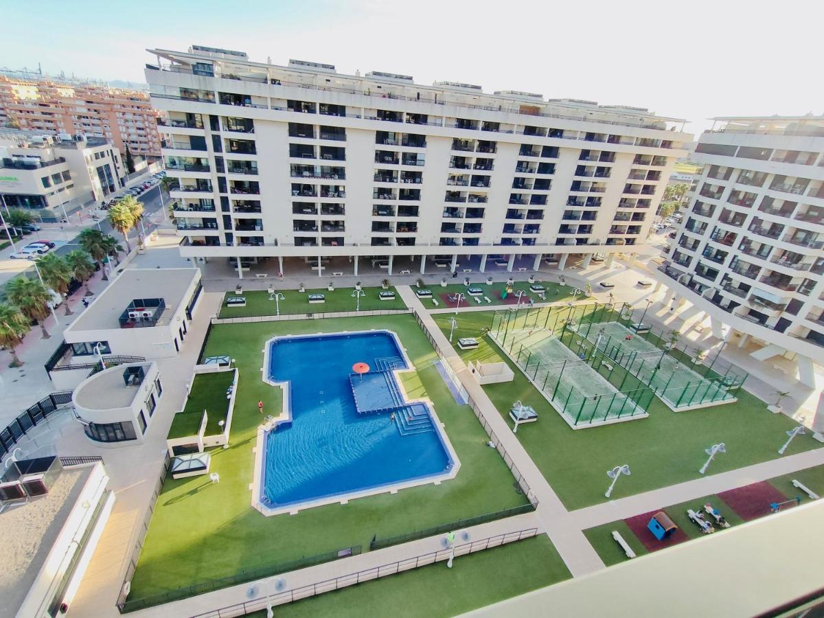 Non Stress Atico Duplex Con Vistas Al Mar Apartment Valencia Luaran gambar